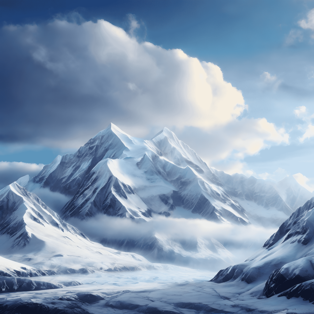 mountains covered in snow and clouds with a blue sky, snowy mountain background, majestic snowy mountains, icy mountains, snowy mountains, snowy mountain, snowy mountain landscape, with a snowy mountain and ice, mountainscape, snow capped mountains, beatiful mountain background, mountains background, high mountains, dramatic mountain background, antarctic mountains, mountain background, icy mountains in the background